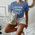 Women's Wifey Bride T-Shirt – Girlfriend, Fiancée & Wife Honeymoon Vacation Tee – Bridal Gift Shirt – Bundle of 10 - Image 3